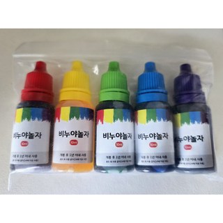 비누야놀자 비누 바스붐 입욕제 슬라임 수용성 색소 5종 세트, 1개