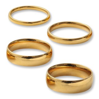 鈦鋼金弧圈素戒，多尺寸男女通用圓弧戒指，寬細款可選