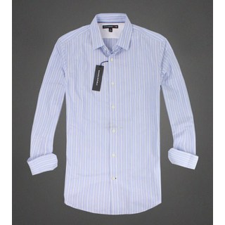 Banana Republic 男士藍色長袖條紋襯衫 S號