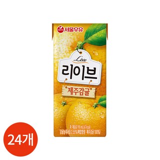 서울우유 리이브 제주감귤190mlx24, 190ml, 24개