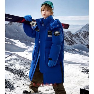 兒童外套男童保暖外套羽絨棉服極寒保暖工裝派克服長款羽絨棉服防寒冬裝大衣男童冬天外套男孩棉襖外套 防寒棉衣外套 童裝