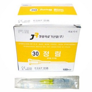 정림주사기바늘 30G 1.2cm, 1박스