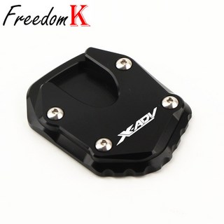 X ADV XADV 750 2017 2018 2019 오토바이 CNC 알루미늄 킥스탠드 풋 사이드 스탠드 익스텐션 패드 지지대 플레이트, 1개