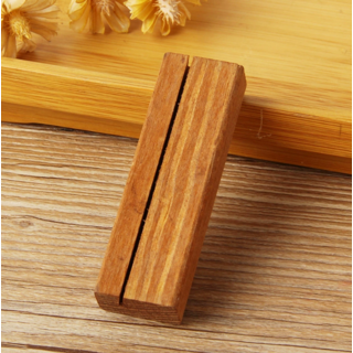 MODAGO STUDIO 木質名片夾 溝槽式插卡架, 實木色, 1個裝