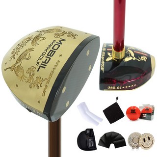 국산 피지케이 모바일 올인원 파크골프채 (남성용 여성용)세트 황동추 초경량53g 카본 100% 샤프트, 모바일 올인원 브라운 세트(남성용)