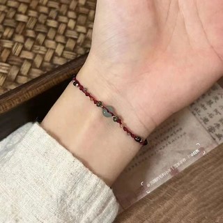 新中式如意串珠編織手鏈，複古小衆高級中國風輕奢百搭手飾