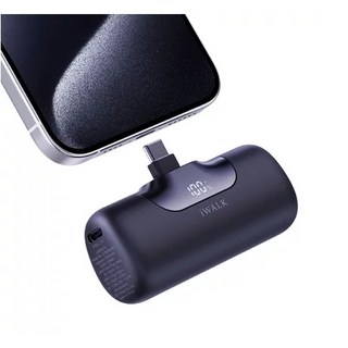 iWALK 第六代口袋行動電源 5500mAh 快充20W 快速充電 iPhone 17 16 15, 墨黑