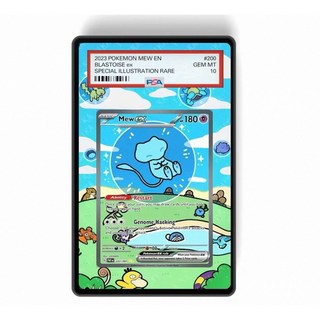 PTCG 寶可夢 PSA TAG CGC 擴散式卡磚 防UV紫外線 鋼化玻璃 合金框 評級款 夢幻, 1個, TAG,黑色