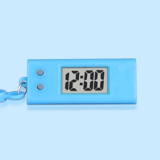 교통 신호수 전동 호루라기 학생 전자 시계 키체인 타원형 미니 디지털 테이블 시간 디스플레이 걸이식 남녀 공용, 1개, Blue