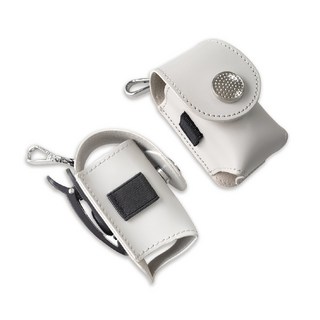 時尚皮革磁吸高爾夫球包 - 精巧便攜、多功能收納, 象牙白, 1個, 1個裝