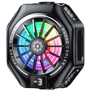 투데이리빙 4세대 업그레이드 강력 냉각 마그네틱 스마트폰 쿨러 발열 쿨링패드 휴대폰 쿨링 휴대용 자석 스티커 클립형 폰쿨러, 1개, R98816B(블랙