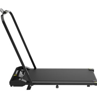 lennbo H01A 摺疊跑步機 1-6KM/H 速度範圍 120KG 承重 LED 顯示螢幕, 黑色, H01