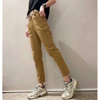 第四代腰撞色剪刀褲，撞色設計，修身顯瘦，舒適百搭, 1個, 駝色,L