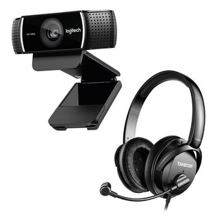 웹캠 헤드셋 세트 레벨5 C922 정품 게임방송 여캠 크로마키 배경교체 TS-451M 헤드셋 마이크