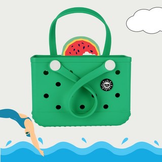 컴피백 미디움 한가인 사우나 실리콘 사우나 목욕 바구니 가방 (CF004)