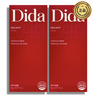 디다샷 a-cd 초고함량 알파CD 알파사인클로덱스트린 디다 석류맛 6g X 14포, 2개