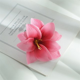 嗨購 L 8釐米仿真小百合 絹布假花 DIY手工髮飾 服裝配花裝飾, 6, 1個