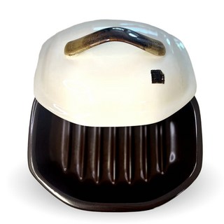 원적외선도자기 힐링요 생선구이기 "100여가지 레시피 제공" 전자레인지전용 (생선요리 수육 해산물찜 야채찜 각종찜), 1개, 23.5cm