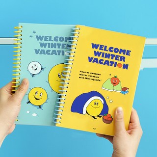 리훈 차일드라이크 반가워 겨울방학 초등학생 플래너 방학계획표, 옐로우