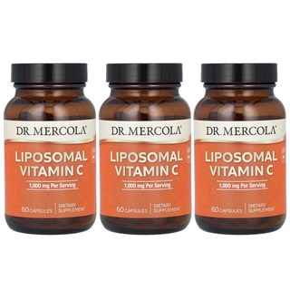 Dr. Mercola Liposomal Vitamin C 닥터 머콜라 리포소말 비타민 C 1000mg 60캡슐 3팩, 3개, 60정
