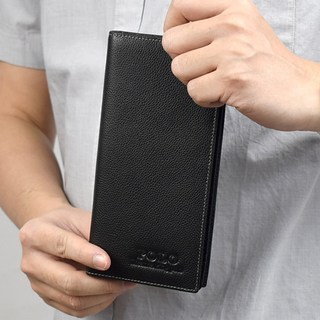 POLO 真皮長夾 沉穩黑荔枝紋 NWD10