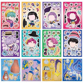 케이팝데몬헌터스 코디 스티커 12장 케데헌 굿즈 더피 호랑이 라푸유 캐릭터 종류스티커세트, 12매, S013