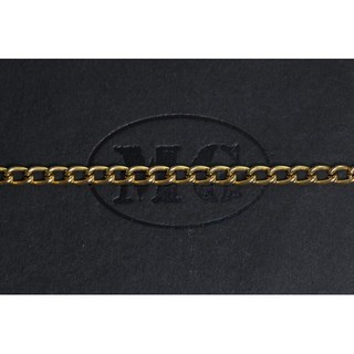 沐錦飾品材料DIY鐵圓線側身鏈 寬約3MM 鐵鏈 G062 @100公分, (金)100公分, 1個