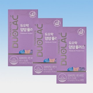 듀오락 얌얌플러스 어린이 키즈 아이 유산균 프로바이오틱스 80정 3박스 120일분, 듀오락 얌얌플러스 어린이 키즈 아이 유산균 프로바이오틱, 3개