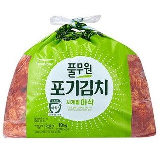풀무원 사계절 아삭 포기김치, 5개, 10kg