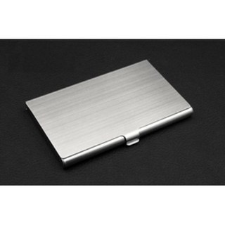 簡約 時尚 金屬質感 髮絲紋 不銹鋼商務 名片夾 名片盒 不銹鋼 卡片盒 卡片 名片 盒子 不銹鋼, 1個, 不銹鋼