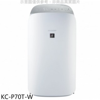 SHARP夏普 KC-P70T-W 空氣清淨機 除PM2.5 除臭 加濕, 圖片色
