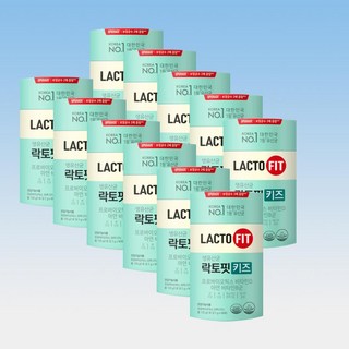 종근당건강 락토핏 키즈 비타민D 아연 어린이 20억CFU 보장 60포 11통 22개월분, 120g, 11개