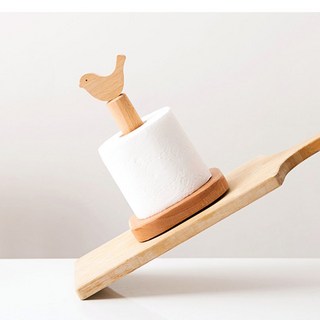 나무팩토리 원목 휴지걸이 휴지거치대 나무휴지 꽂이 홀더, 스몰버드, 1개