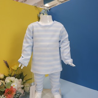 아가방내의 말랑슬림내의 S7 내복 유아 아기 실내복BLUE