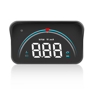 OBD2 자동차 HUD 헤드업 디스플레이 앞유리 프로젝터 LCD 대형 글꼴 화면 연료 주행 거리 경보 차량 전자 액세서리, 1)SSHUDM8