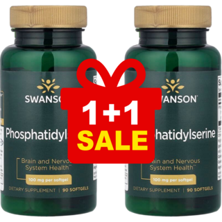 스완슨 포스파티딜세린 포스타디딜세린 100mg 90캡슐 2병 포스파디딜세린, 90정, 2개