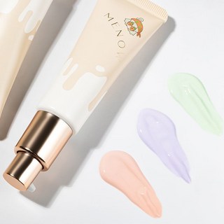 MENOW美諾妝前乳隔離霜遮瑕隱形毛孔修飾提亮膚色控油滋潤打底, 1個, 綠色丨適合痘痘肌,30g