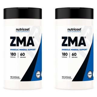 뉴트리코스트 ZMA 490mg 60회분, 2개, 단품, 180정