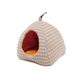 삼각형 고양이 둥지 폐쇄 따뜻 텐트 C 28x28x30cm 용도 텐트 침대, 오렌지 M 16 16 16CM, 1개