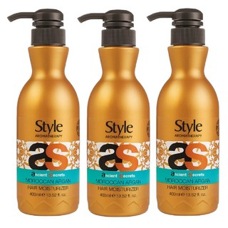 이스라엘 극손상 노워시 모로칸 트리트먼트 대용량 400ml, 3개