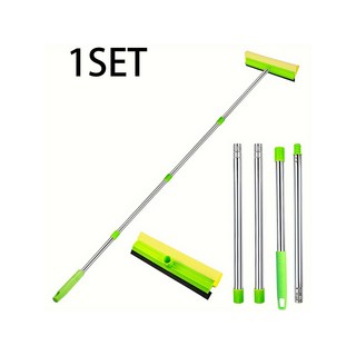 연료 주유창문 스크래퍼 유리창 청소 스크래퍼 2-in-1 스크래퍼 유리창 청소기 샤워기 앞 유리 거울 주유소, 01 1set