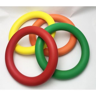 [宅大網] 6514AA 飛盤 14吋圓圈 安全軟式飛盤 新式飛盤 投環 套圈圈 甜甜圈飛盤 PU發泡 臺灣製造, 橘色, 1個