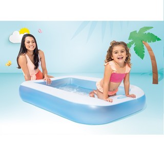 27172-인텍스 유아튜브풀166(166x100x28cm)[57403]유아튜브풀 에어풀 볼풀장 사각튜브풀장 물놀이수영장 여름피서, 혼합색상, 1개