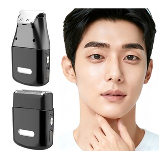 Eyimtech 시리즈 X1 멀티 휴대용 전기면도기 생활방수 건식 습식 면도기, 블랙