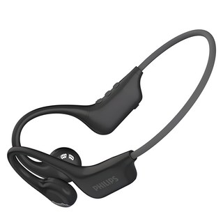 필립스 ENC 노이즈캔슬링 오픈이어 넥밴드형 블루투스 이어폰, TAA1708, 블랙