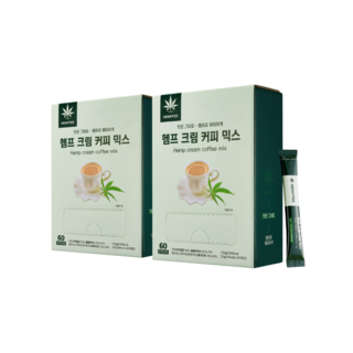 [탕비실필수템] 속편한 믹스커피 HEMFFEE 햄피믹스커피 60T, 2박스, 60개입, 12g