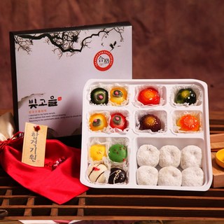 (수능선물)빚고을 합격1호 찹쌀꽃떡선물세트, 1개, 240g