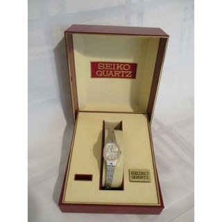 [Seiko] 빈티지 세이코 여성용 시계 은색 톤 사각 다이얼 오리지