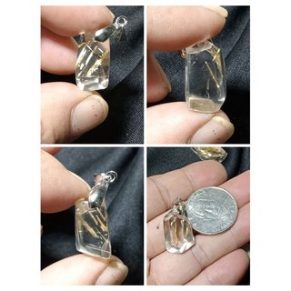 《晶棋》白水晶鈦晶隨型項鍊吊墜0106