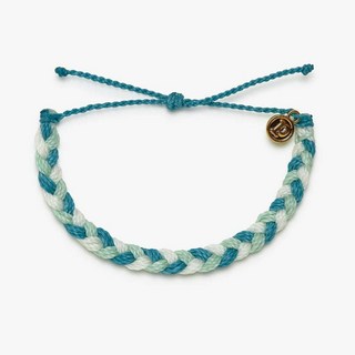 Pura Vida BLUE DREAM 藍色夢境 粗線編織可調式衝浪手環，可調節設計，海洋風配色，展現個人風格
